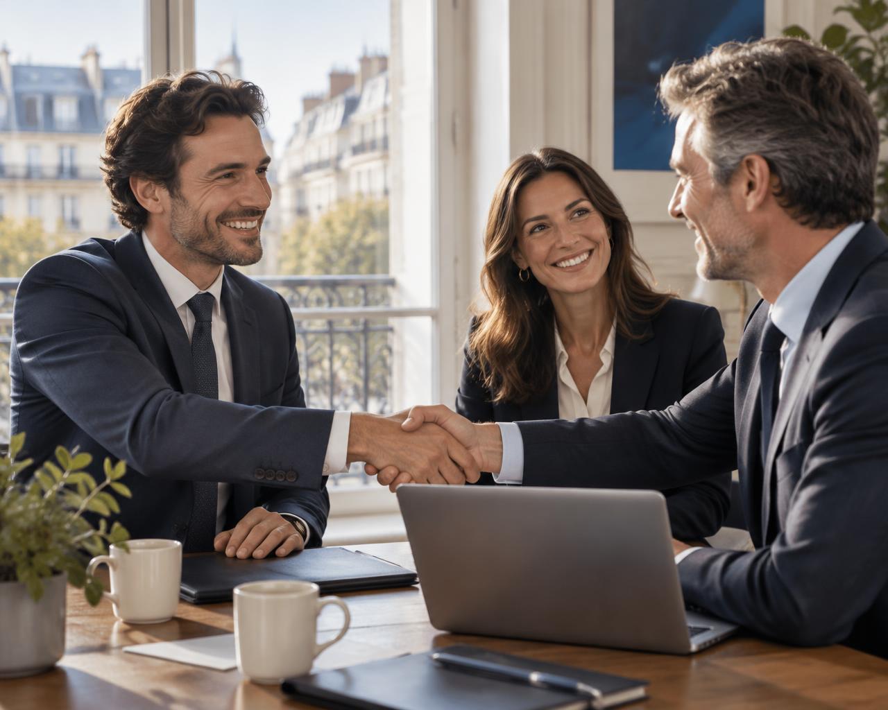 Équipe professionnelle en réunion